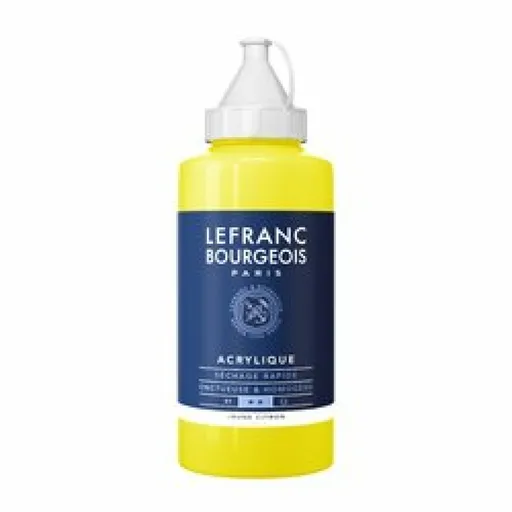 Akrylová barva Lefranc 750ml – 377 Lemon Yellow