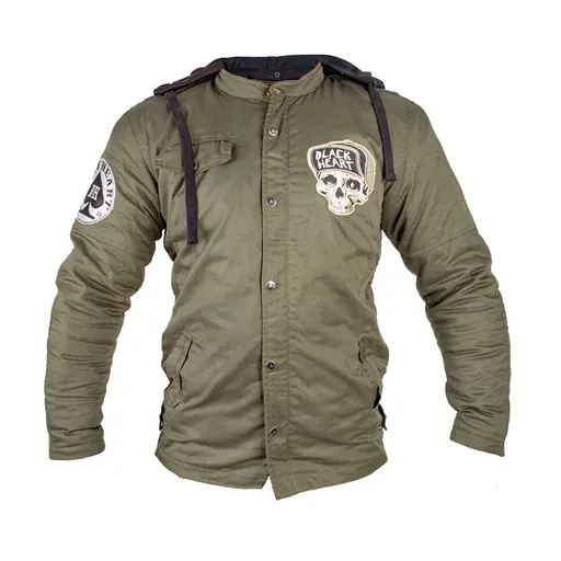 Pánská bunda W-TEC Black Heart Khaki Jacket s aramidem Garage Built XXL
