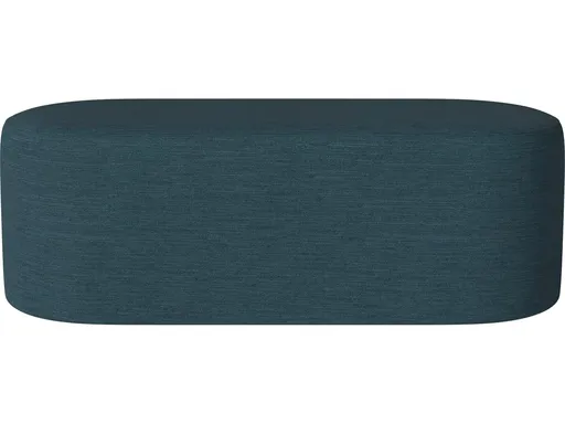 Puf Zyl oválný - 50 x 120 cm, více variant - Bolia Varianta: Baize - Smooth weave, Dust Blue