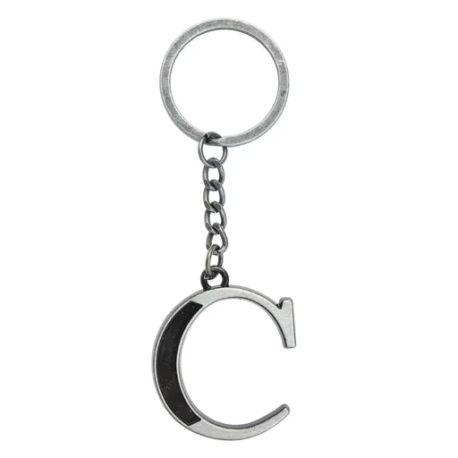Stříbrno černá klíčenka C Clayre & Eef