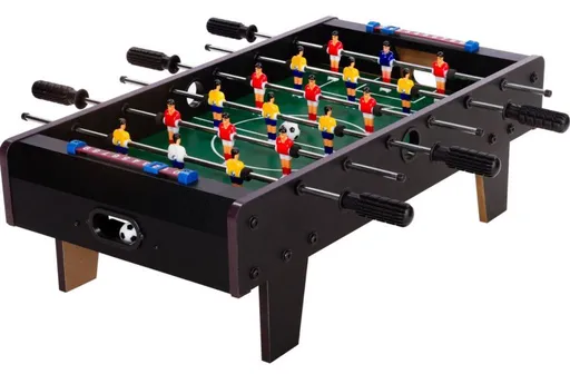 GamesPlanet® Mini stolní fotbálek s nožičkami, 70 x 37 x 25 cm, černý M43251