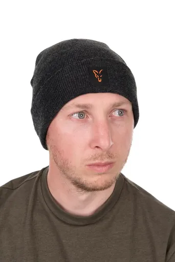 Fox čepice collection beanie black orange
