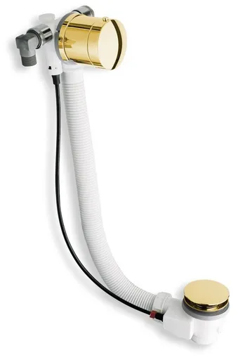 POLYSAN Vanová souprava s napouštěním, bovden, délka 975mm, zátka 72mm, zlato 71686G