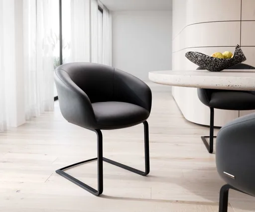 Jídelní židle Vinka-Flex s područkami konzolová podnož plochá