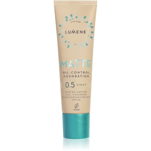 Lumene Matte Oil-Control matující make-up SPF 20 odstín 0,5 Fair Nude / Light 30 ml