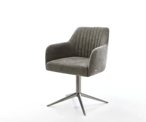 Jídelní židle Greg-Flex bouclé měkký tmavě béžová křížová