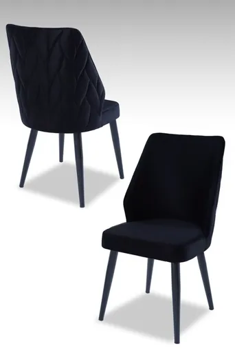 Sada židlí (2 kusy) Pufi - Black