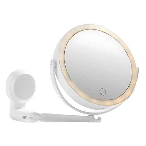 Nástěnné zvětšovací kosmetické zrcátko s podsvícením