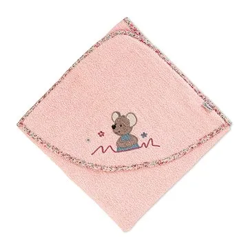 Sterntaler Froté osuška s kapucí 80 × 80 cm myška Mabel 7102071 (4055579957824)
