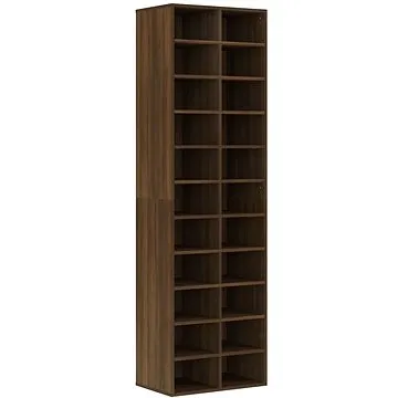 Botník hnědý dub 54 x 34 x 183 cm kompozitní dřevo, 815302 (815302)