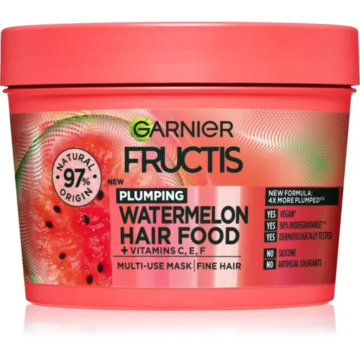 Garnier Fructis Watermelon Hair Food maska pro jemné a zplihlé vlasy 390 ml