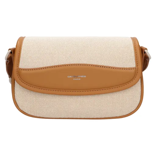Dámská crossbody kabelka David Jones Erla - béžovo-světle hnědá