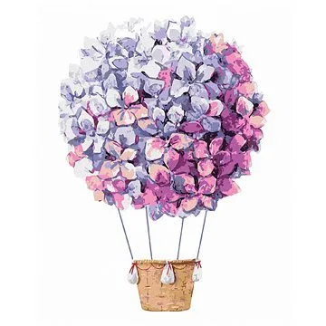 Šeříkový balón, 40×50 cm, vypnuté plátno na rám (6058221)