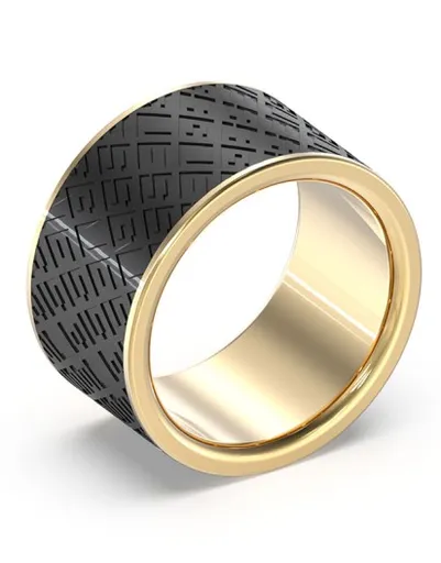 Guess Moderní pozlacený prsten King`s Road JUMR03226JWYGBK 66 mm