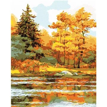 Malování podle čísel - Oranžové duby (HRAbz33338nad)