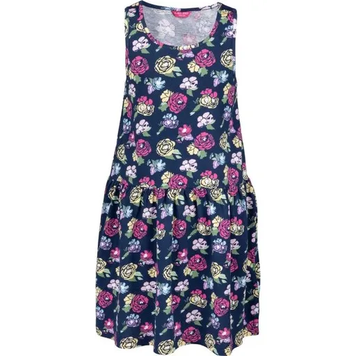 Lewro THELMA Dívčí šaty bez rukávů, tmavě modrá, velikost 116-122