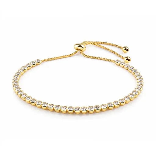 Troli Pozlacený třpytivý náramek