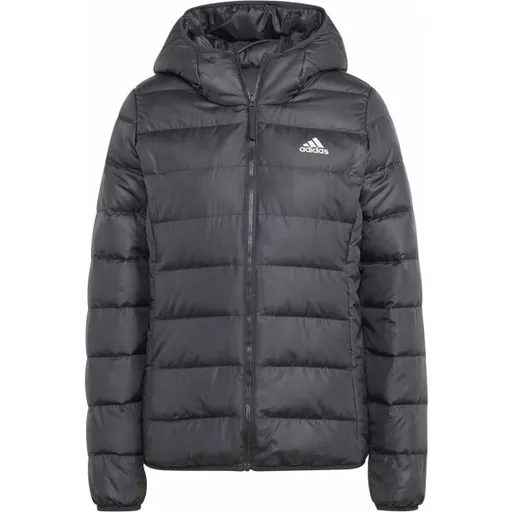 adidas ESSENTIALS MIDWEIGHT DOWN HOODED Dámská bunda, černá, velikost