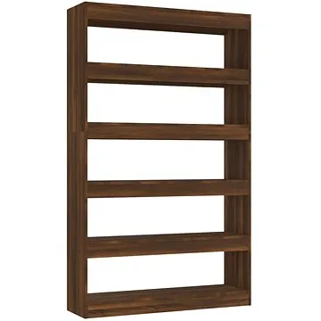 Shumee Knihovna / dělicí stěna hnědý dub 100 × 30 × 166 cm (813640)