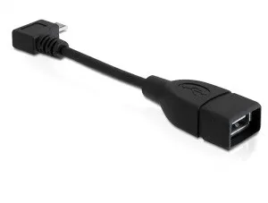 Delock Adapter USB micro-B samec pravoúhlý
