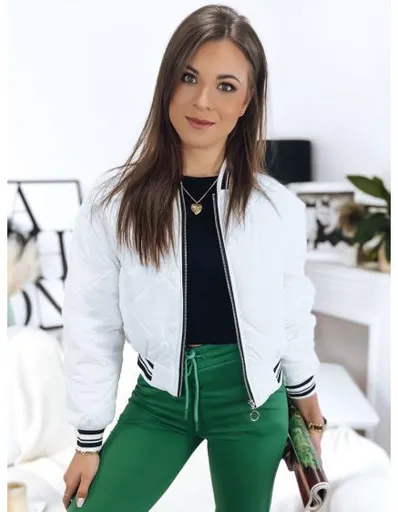 Dámská bunda BOMBER bílá