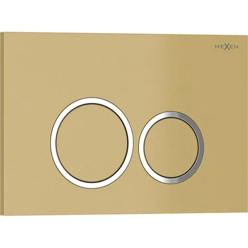 MEXEN Tex 01 splachovací tlačítko, zlatá 6101-06