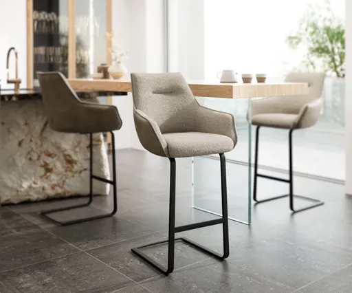 Barová židle Alja-Flex konzolová podnož plochá kov černá