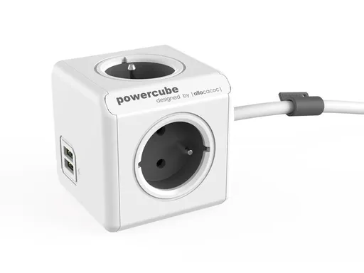 POWERCUBE Extended USB Grey 1,5m - rozbaleno - mírně prasklý obal