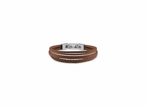 Guess pánský hnědý náramek JUMB01345JWSTCGT T/U