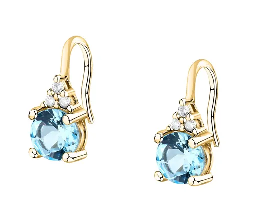 Morellato Pozlacené visací náušnice s kubickými zirkony Tesori SAIW307