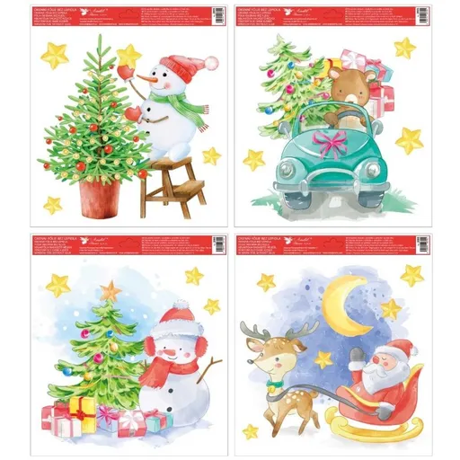 Anděl Přerov Okenní fólie vánoční 30 x 33,5 cm