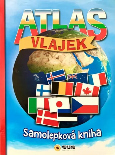 Atlas vlajek se samolepkami (poškozená)