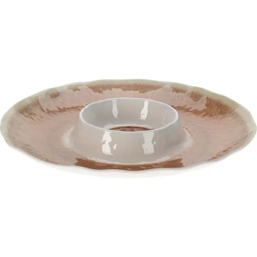 Servírovací mísa z melaminu 35 cm, růžová