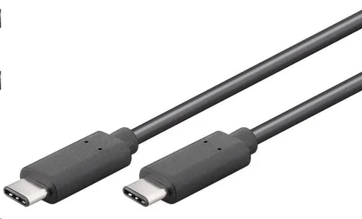 PremiumCord Kabel USB 3.1 konektor C/male - USB 3.1 C/male, černý, 0, 5m