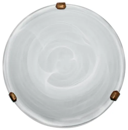 Stropní lampa Duna s bílým patinovaným držákem