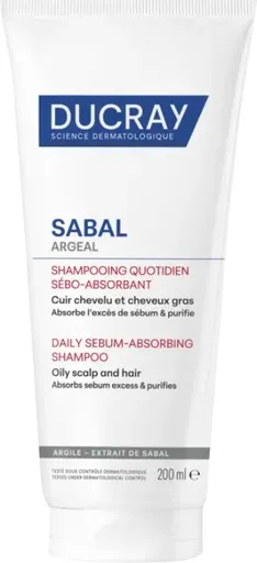 Ducray Šampon absorbující maz Sabal (Daily Sebum-Absorbing Shampoo) 200 ml