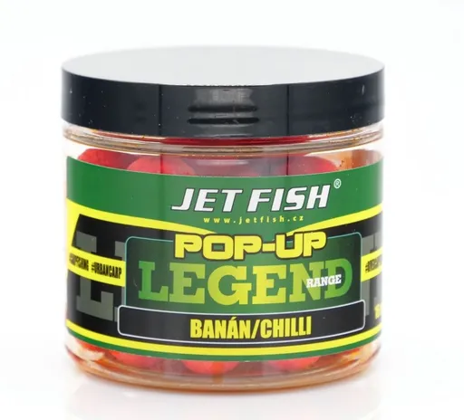 Jet fish plovoucí boilie legend range banán chilli - 60 g 16 mm