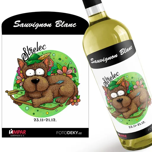 Víno Psí znamení – střelec (Druh Vína: Bílé víno)