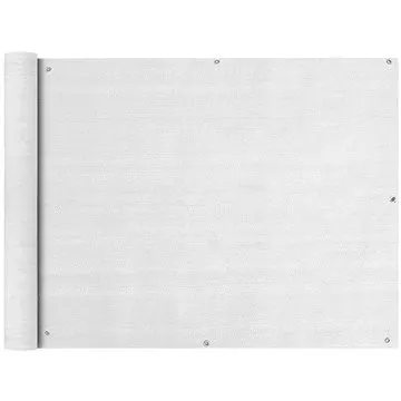Balkónová zástěna HDPE 90x600 cm bílá (42323)