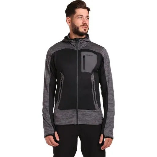 KILPI FRENI Pánská mikina, tmavě šedá, velikost