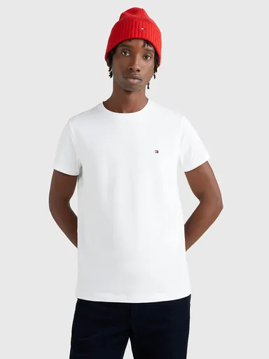 Tommy Hilfiger pánské bílé triko Slim MW0MW27539 S