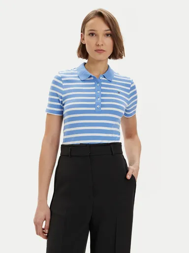 Tommy Hilfiger dámské pruhované polo WW0WW39530 XS