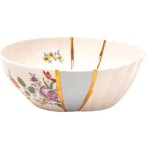 Mísa KINTSUGI 3 Seletti 19 cm bílá