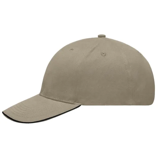 Myrtle Beach (Daiber) Reklamní kšiltovka Sandwich MB6541 - Béžová / černá | uni