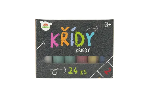 Chodníkové křídy barevné 24 ks