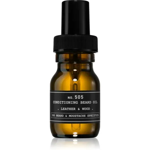 Depot 500 BEARD & MOUSTACHE SPECIFICS NO. 505 CONDITIONING BEARD OIL olej na vousy Leather & Wood 30 ml