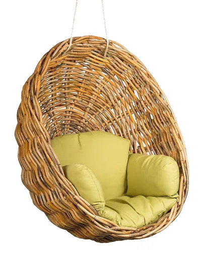 DEOKORK Zahradní ratanové závěsné křeslo GILI