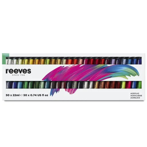 Reeves Sada akrylových barev 50x22ml Reeves