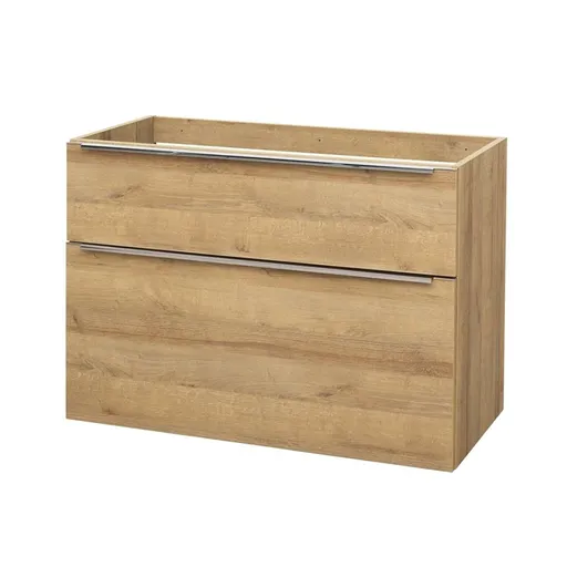 Mereo Mailo, koupelnová skříňka 101 cm, dub Riviera, chrom madlo CN522S