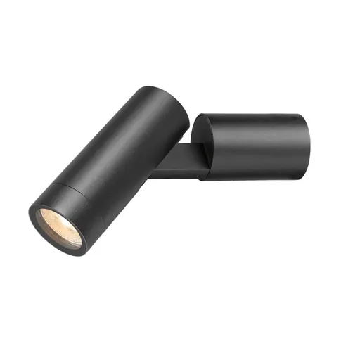 BIG WHITE (SLV) S-TUBE nástěnné přisazené svítidlo, kulaté, GU10, 1x max. 10 W, černá 1007653